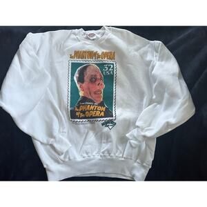 RARE MINT 1997 MONSTER STAMP PHANTOM OF THE OPERA HEAVY SWEATSHIRT XL